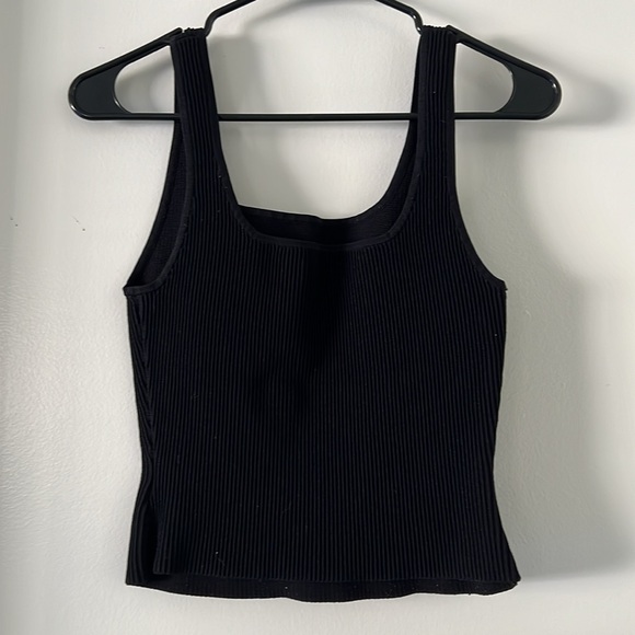Babaton sculpted-knit tank top black Size M - Picture 3 of 4